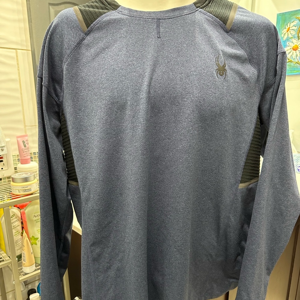SPYDER brand thicker shirt, a bit lighter than a sweatshirt